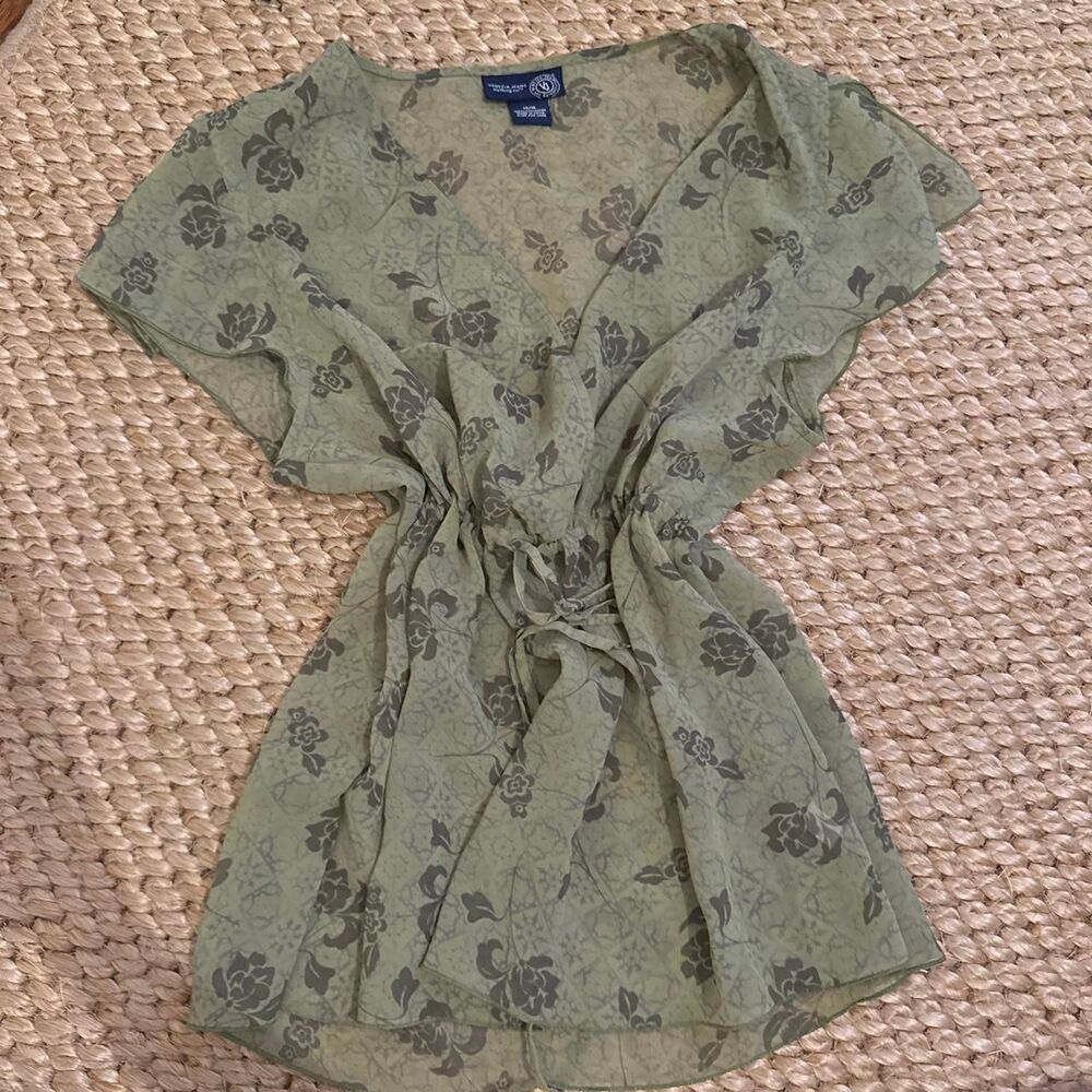 Unbranded Women's Green and Khaki Blouse